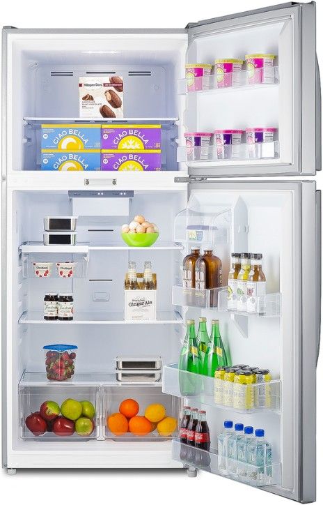 Summit® 30” 20.5 Cu. Ft. Stainless Steel Top Freezer Refrigerator-3
