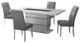 Global Furniture USA Monaco 5-Piece Gray/White Dining Set-0