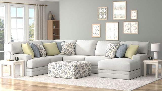 Jackson Furniture Stockbridge 4-Piece Slate Right-Arm Facing Sectional with Ottoman-1