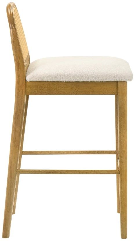 Armen Living Lucio Amber Glow/White Barstool-3