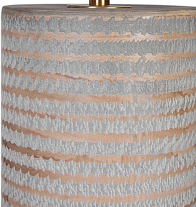 Uttermost® Monolith Frosted Pewter Gray Table Lamp-4