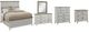 American WoodCrafters Beach Comber 5-Piece Brown/Weathered White King Panel Bedroom Set-0