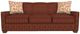 Best® Home Furnishings Customizable Marinette Queen Memory Foam Sofa Sleeper with Dark Walnut Legs and Two Pillows-1