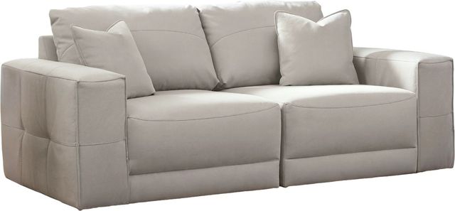 Benchcraft® Next-Gen Gaucho 2-Piece Gray Small Spaced Sectional
