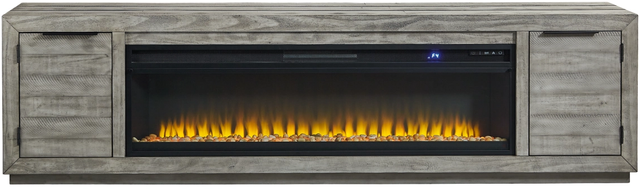 Signature Design by Ashley® Naydell Gray TV Stand with Electric Fireplace-1