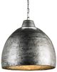 Currey & Company Earthshine Blackened Steel Large Pendant-0