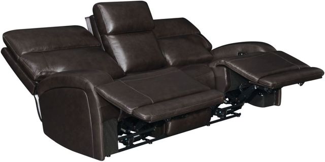 Coaster® Longport Dark Brown Upholstered Power Sofa -1