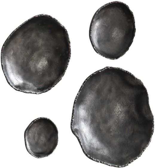 Uttermost® Lucky Coins 4-Piece Antiqued Nickel Wall Decor-0