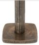 Renwil® Allard White Marble Top Side Table with Antique Brass Base-3
