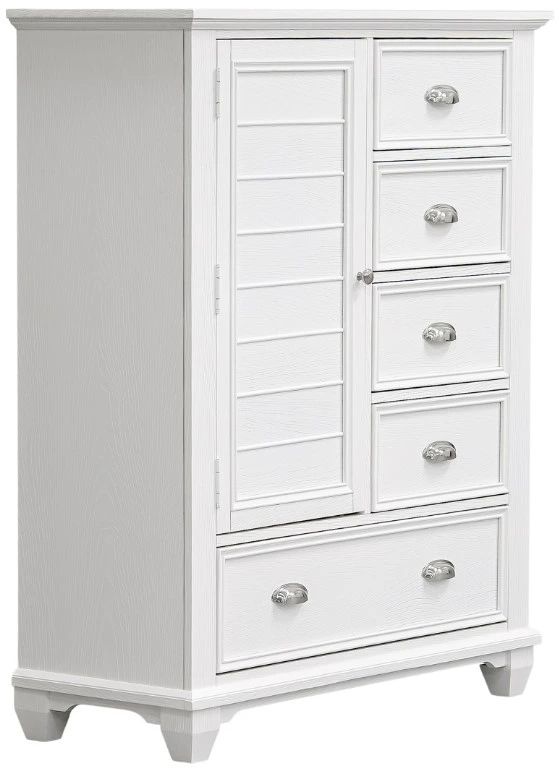 New Classic® Home Furnishings Jamestown White Door Chest-0