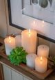 A & B Home 2-Piece White Unscented Soy Wax Candle Set-2