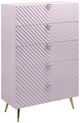 ACME Furniture Gaines Pink High Gloss Chest-0