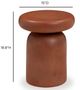 TOV Furniture Lydia Red Round Side Table-2