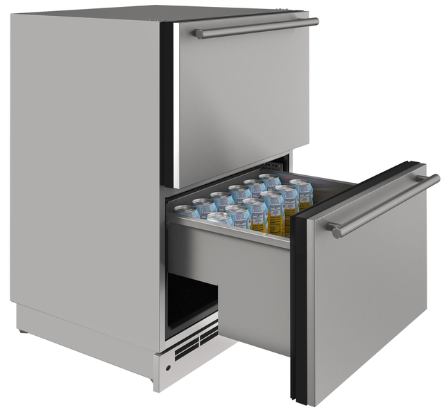 U-Line® 24" Stainless Solid Outdoor Refrigerator-1