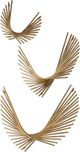 Uttermost® Coreograph 3-Piece Antique Gold Wall Decor Set-4