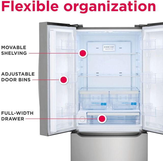 Frigidaire Gallery® 30 in. 20.0 Cu. Ft. Stainless Steel French Door Refrigerator -3