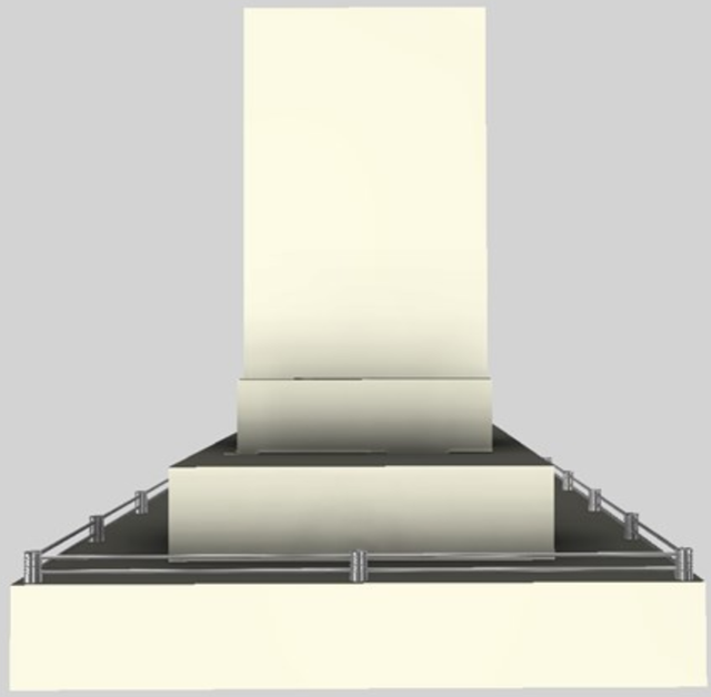 Vent-A-Hood® 48" Biscuit Contemporary Island Range Hood-1