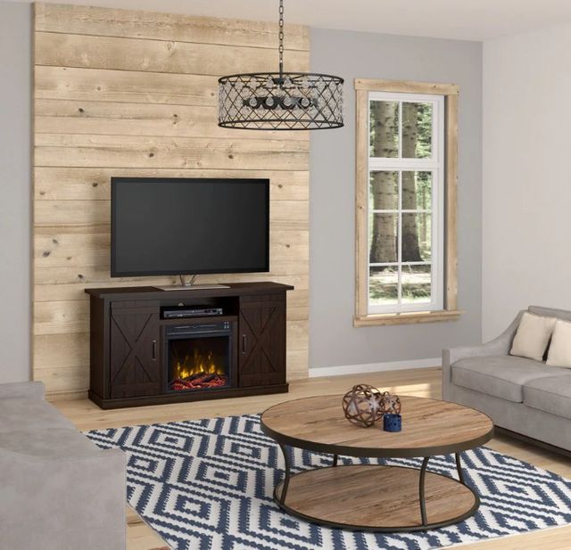 ClassicFlame® Cottonwood Espresso TV Stand with Electric Fireplace-1