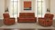 Coaster® Navarro 3-Piece Burnt Orange Manual Upholstered Reclining Sofa Set-1