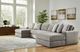 Signature Design by Ashley® Avaliyah 4-Piece Ash U-Shape Double Chaise Sectional-2