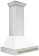 ZLINE Autograph Edition 36" White Matte Wall Mounted Range Hood-3