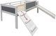 Donco Kids Art & Play Dark Gray/White Wash Junior Twin Low Loft-0