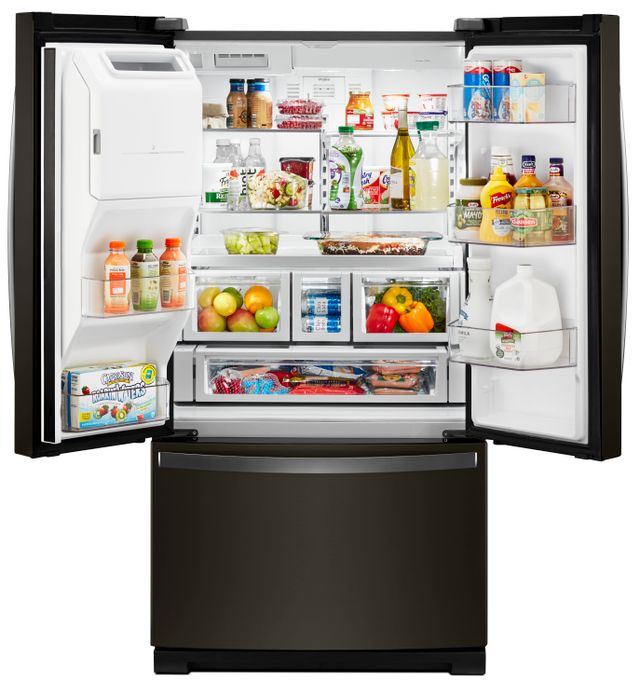 Whirlpool® 36 in. 26.8 Cu. Ft. Black Stainless Steel French Door Refrigerator-13