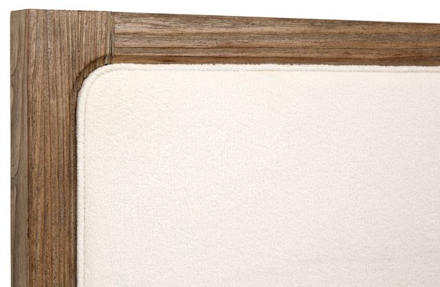 Magnussen Home® Westbourne Dark Umber/Milo Ivory Queen Upholstered Panel Bed-3