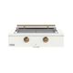 Caliber™ Rockwell Social 42" 2-Burner Matte White Built-In Liquid Propane Grill with Brass Hardware-0
