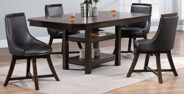 Urban Styles Furniture New Haven 5-Piece Brown Dining Set-0