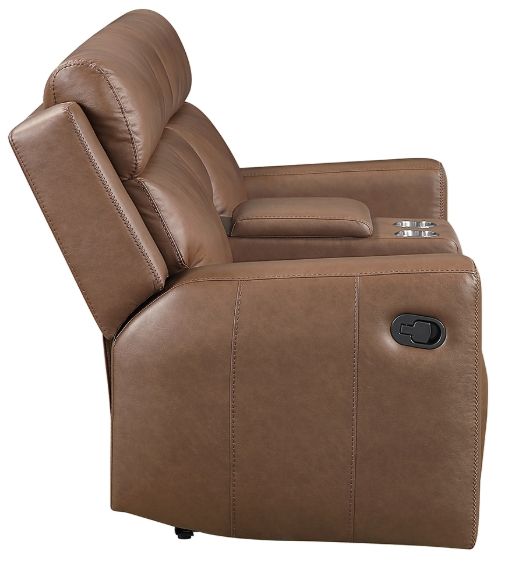 Steve Silver Co. Barron Brown Manual Reclining Console Loveseat-4