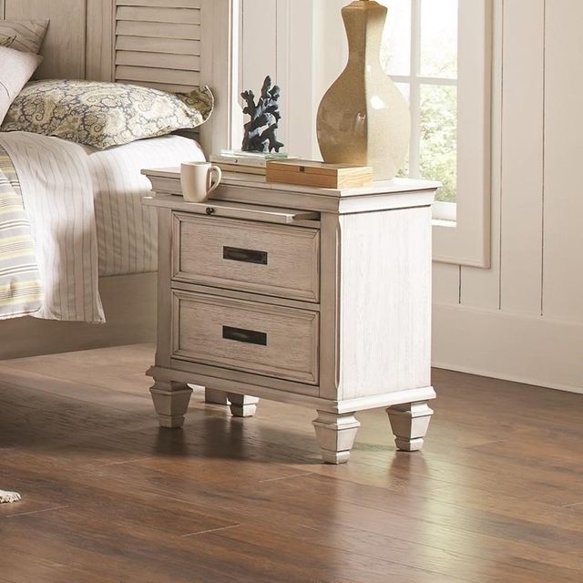 Coaster® Franco Antique White Nightstand-1