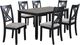 Crown Mark Eloise 7-Piece Black/Light Gray Dining Set-0