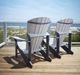 C.R. Plastic Generation Line Slate/Light Grey Classic Adirondack Outdoor Chair-1