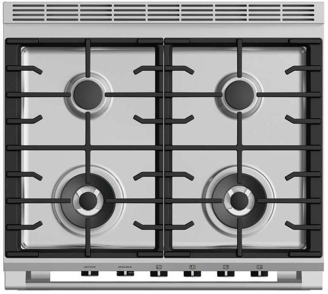 Fisher & Paykel 30" Black Pro Style Natural Gas Range-2