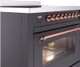 Ilve® Nostalgie II Series 36" Matte Graphite Pro Style Induction Range-4