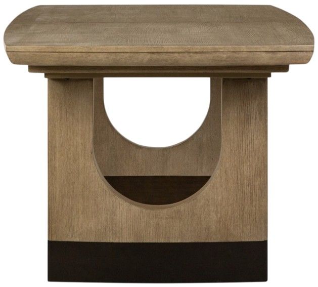 Magnussen Home® Tristan Swiss Coffee Brown Trestle Dining Table-3
