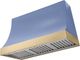 AGA Marquee 48" Carnaby Blue Wall Mounted Range Hood  with Brushed Brass Trim-0