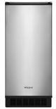 Whirlpool® 15" Stainless Steel Ice Maker-0