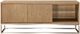 Modus Furniture One Bisque/Brushed Stainless Steel 74" TV Console-2