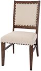 Jofran Inc. Fairview Beige/Dark Oak Upholstered Dining Side Chair-3