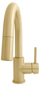 ZLINE Autograph Edition Champagne Bronze Dante Pull Down Single Handle Kitchen Faucet-1