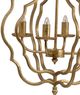 A & B Home Valerio Antique Gold Nested Chandelier-2