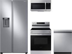 Samsung 4 Piece Fingerprint Resistant Stainless Steel Kitchen Package