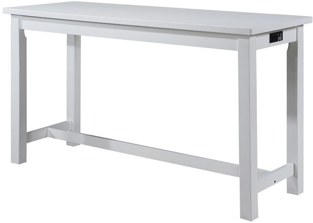 Mazin Furniture Connected 4-Piece White Counter Height Dining Set-3