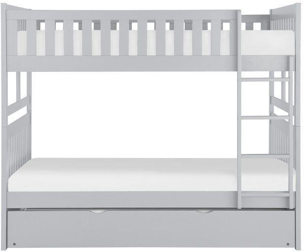 Homelegance® Orion Gray Youth Full/Full Bunk Bed with Twin Trundle -0