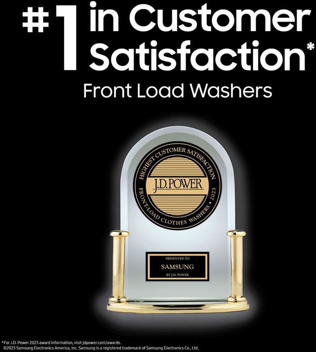 Samsung Brushed Black Front Load Laundry Pair-17
