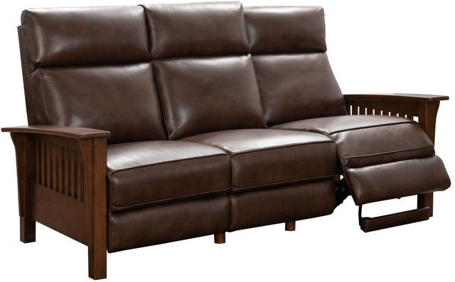 BarcaLounger® Artisan Wenlock Fudge Leather Power Reclining Sofa-1