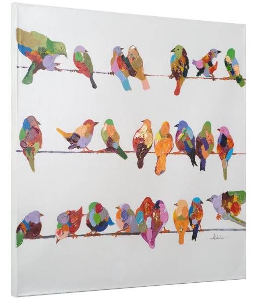 YHD Birds on a Wire II Wall Art-2
