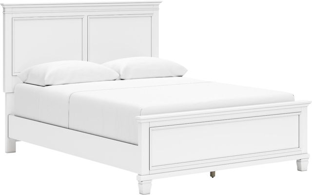 Signature Design by Ashley® Fortman White Queen Panel Bed-1